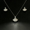 Set Kalung & Anting Fan Zirkon – Galaksi Jewelry