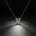 Kalung Liontin Kupu-Kupu Zirkon