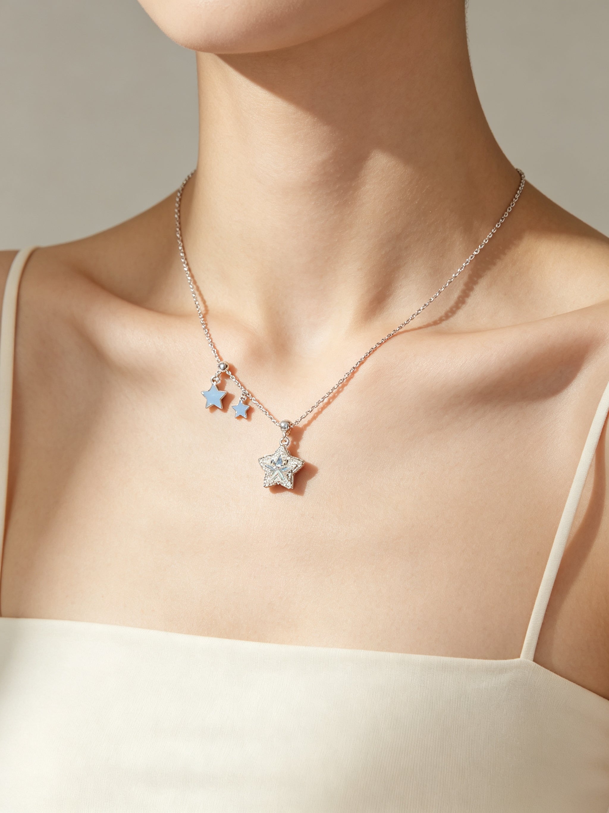 Kalung Liontin Bintang Zirkon